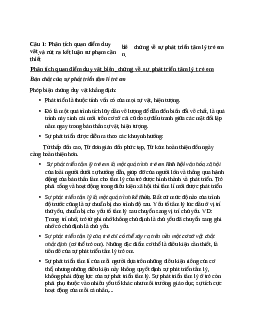 Đề cương tâm lí trẻ tiểu học | Trường Đại Học Thủ Đô Hà Nội