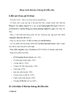 Đoạn trích Bài học đường đời đầu tiên | Cánh diều