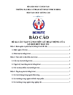 Bài báo cáo Cấu tạo và nguyên lý hoạt động của lò hơi đốt dầu FO