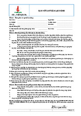 Cam kết an toàn lao động