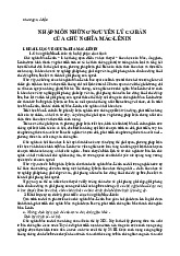 Giáo trình Môn Nguyên lý cơ bản Mác - Lênin 1 | Đại học Ngoại Thương