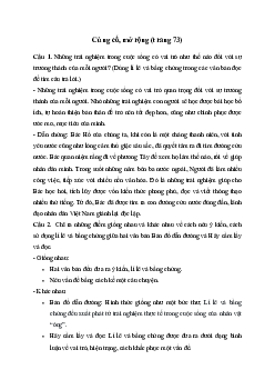 Soạn bài Củng cố, mở rộng trang 73 - Kết nối tri thức Văn 7