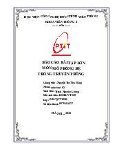 Báo cáo bài tập lớn môn Mô phỏng hệ thống truyền thông | Học viện Công Nghệ Bưu Chính Viễn Thông