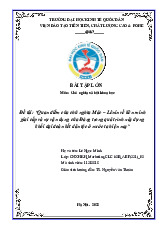 Quan điểm của chủ nghĩa Mác – Lênin về liên minh giai cấp và sự vận dụng của Đảng trong quá trình xây dựng khối đại đoàn kết dân tộc ở nước ta hiện nay | Bài tập lớn môn Chủ nghĩa xã hội Neu