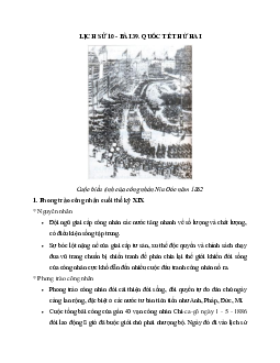 Lịch sử 10 bài 39: Quốc tế thứ hai