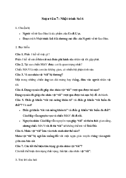 Nhật trình Sol 6 | Soạn văn 7 Cánh diều