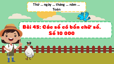 Chủ đề 8 - Bài 45: Các số có bốn chữ số. Số 10000 (Tiết 1) | Bài giảng PowerPoint Toán 3 | Kết nối tri thức