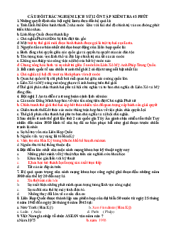 Câu hỏi trắc nghiệm lịch sử 12 ôn tập kiểm tra 45 phút