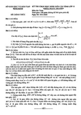 Đề chọn học sinh giỏi tỉnh Toán 11 năm 2024 – 2025 sở GD&ĐT Bình Định