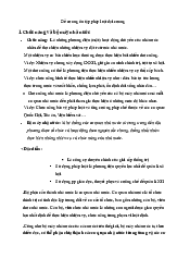 Đề cương ôn tập Chương 1-4 môn Pháp Luật Đại Cương | Đại Học Hà Nội