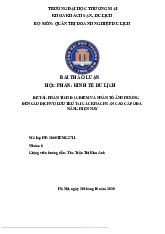 Phân tích đặc điểm và nhân tố ảnh hưởng đến cầu dịch vụ lưu trú tại các khách sạn cao cấp ở Đà Nẵng hiện nay | Bài thảo luận kinh tế du lịch