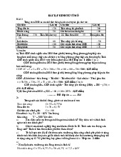 BÀI TẬP KINH TẾ VĨ MÔ - Môn Kinh tế vĩ mô - Đại Học Kinh Tế - Đại học Đà Nẵng