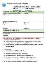 TOP 40 câu hỏi trắc nghiệm đề thi giữa kỳ học phần Critical thinking | Midterm examination - Sample test | Trường Đại học Quốc tế, Đại học Quốc gia Thành phố Hồ Chí Minh
