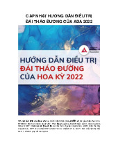 Hướng dẫn điều trị đái tháo đường của ADA | Đại học Tây Đô