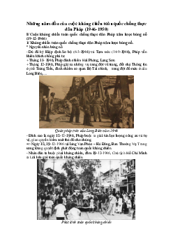 Những năm đầu của cuộc kháng chiến toàn quốc chống thực dân Pháp (1946 - 1950)