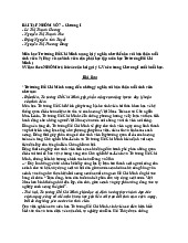 Bài tập nhóm 7 tự luận | Môn tư tưởng Hồ Chí Minh