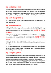 Tóm tắt Đại hội và Lý luận Cách mạng | Môn Tư tưởng Hồ Chí Minh - Đại học Kinh Tế Quốc Dân