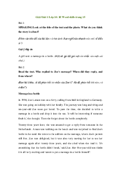 Giải Tiếng Anh 10 Unit 1: 1E Word skills | Friends Global