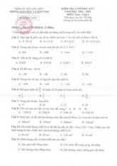Đề cuối học kỳ 1 Toán 6 năm 2024 – 2025 phòng GD&ĐT Thủ Dầu Một – Bình Dương