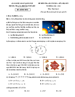 Đề giữa kì 1 Toán 6 năm 2022 – 2023 trường THCS&THPT Nguyễn Siêu – Hà Nội