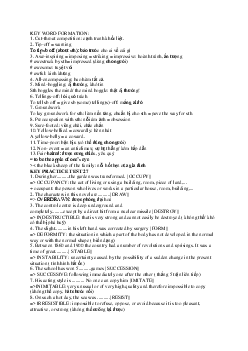 Key Word Formation for gifted students