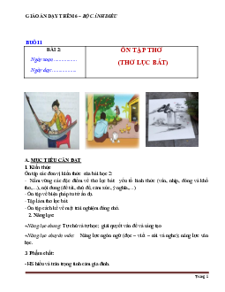 Giáo án dạy thêm Ngữ văn 6 sách Cánh diều  Bài 2