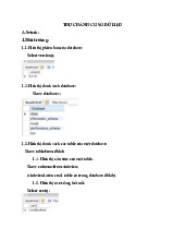 Thực hành cơ sở dữ liệu: Hướng dẫn chi tiết các câu lệnh SQL môn An toàn ứng dụng web và cơ sở dữ liệu | Học viện Công Nghệ Bưu Chính Viễn Thông
