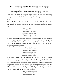Văn mẫu lớp 6: Cảm nghĩ về bài thơ Đêm nay Bác không ngủ của Minh Huệ | Cánh diều