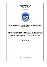 PHÂN TÍCH, THIẾT KẾ VÀ CÀI ĐẶT BÀI TOÁN HƯỚNG TỚI QUẢN LÝ GIẢI BÓNG ĐÁ | Môn Lập trình hướng đối tượng - Trường Đại học Lao động - Xã hội