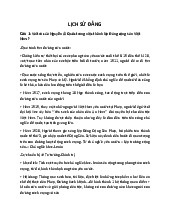 Đề Cương Tóm Tắt Cách Mạng Và Kháng Chiến | Môn Lịch sử Đảng - Đại học Bách Khoa Hà Nội