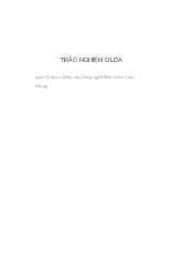 Câu hỏi Trắc Nghiệm Môn Quản Lý Dự Án (QLDA) Toàn Tập