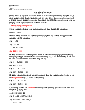 Bài tập tổng hợp | Kế toán hành chính sự nghiệp | Trường Đại học Công nghiệp TP.HCM