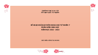 Giáo án điện tử Khoa học tự nhiên 7 bài 24 Kết nối tri thức : Thực hành Chứng minh quang hợp ở cây xanh