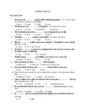 Review unit 4 môn English | Trường đại học kinh doanh và công nghệ Hà Nội