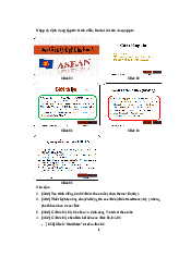 Tài liệu ôn tập Nhập và định dạng tập tin trình diễn, lưu lại với tên Asean.pptx - Công nghệ thông tin | Đại học Bà Rịa- Vũng Tàu