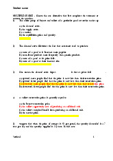 Chapter 3 Quiz (Version 1) - Economics MCQs môn Kinh tế vi mô | Trường Đại học Kinh Tế Quốc Dân