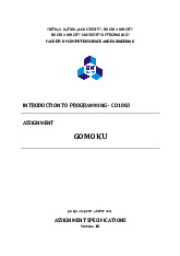 Assignment: Gomoku Game Implementation (Version 1.0) | Môn: Nhập môn Kỹ thuật lập trình - Trường: Đại học Bách khoa Thành phố Hồ Chí Minh