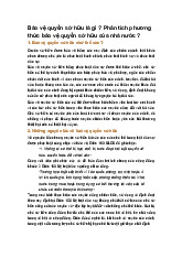 Bảo vệ quyền sở hữu là gì ? Phân tích phương thức bảo vệ quyền sở hữu của nhà nước ?