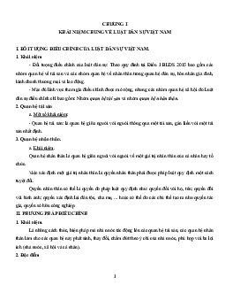 Bài giảng Luật dân sự | Đại học Khoa học và Công nghệ Hà Nội