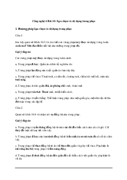 Giải Công nghệ 6 Bài 10: Lựa chọn và sử dụng trang phục | Cánh diều