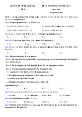 Đề thi thử tốt nghiệp THPT 2025 môn Hóa bám sát đề minh họa - Đề 25