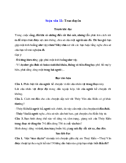 Trao duyên | Soạn văn 11 Chân trời sáng tạo