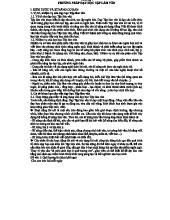 Tài liệu ôn tập: Phương pháp dạy học Tập làm văn (Môn Tiếng Việt)