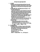 ÔN TẬP VỀ CÁC DẠNG MẬT THƯ - TÀI LIỆU ÔN TẬP