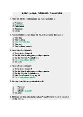 Trắc nghiệm bài thuốc hạ sốt - dược lâm sàng 1