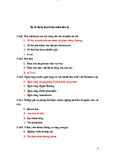 Bộ đề thi lý thuyết tài chính tiền tệ | Trường Đại học Kinh tế – Luật