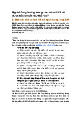 Người đang hưởng lương hưu mà mất thì sẽ được tiền tử tuất như thế nào?