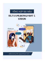 Tổng hợp bài mẫu Ielts Speaking Part 1 Simon - ielts - English A2| Đại học Sư Phạm Hà Nội