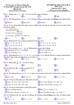 Đề thi HK2 Toán 10 năm 2017 – 2018 trường THPT chuyên Lương Thế Vinh – Đồng Nai