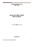 Bài tập thực hành Tin ứng dụng - Tin ứng dụng | Trường Đại Học Duy Tân